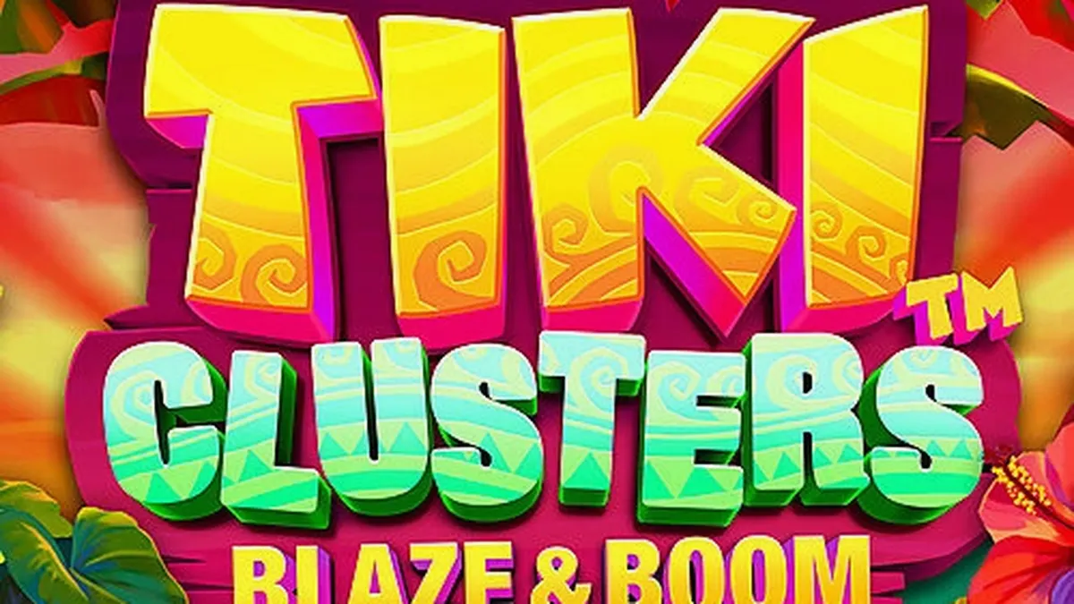 Interface vibrante e temática tropical do slot Tiki Clusters Blaze & Boom